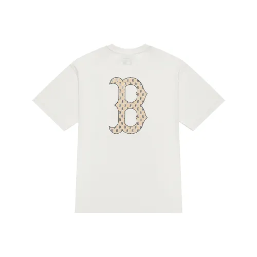 MLB MONOGRAM Reading Collection SS24 T-Shirt Unisex Cream