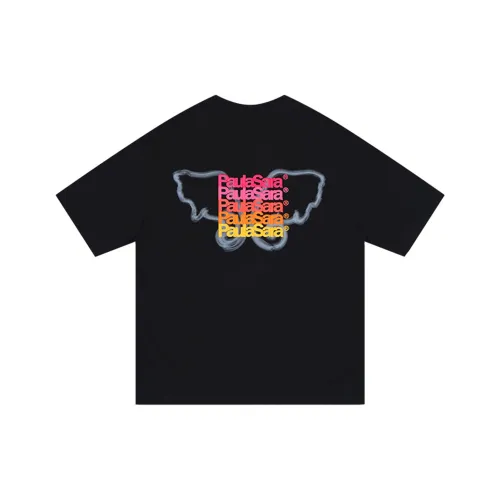 PAULASARA 100% хлопок T-рубашка унисекс черная