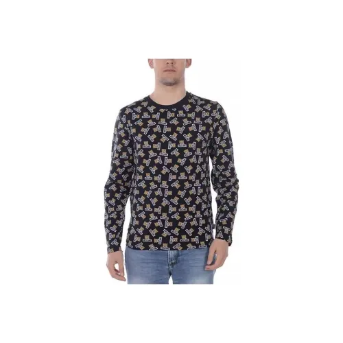MOSCHINO Мужские черные T-рубашки