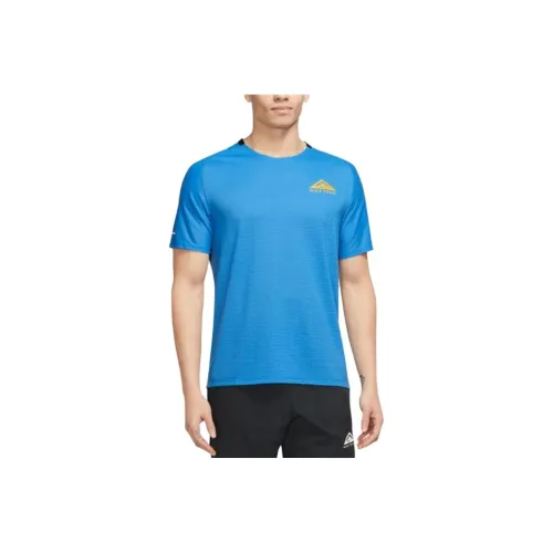 Nike Blue Men's T-Shirts Найк Синий Мужские Футболки