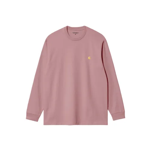 Carhartt WIP L S Chase Long Sleeve T-Shirt Chase T-Shirt Men's Pink