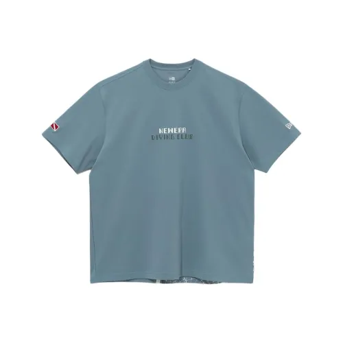 New Era SS24 T-Shirt Унисекс Серый Синий