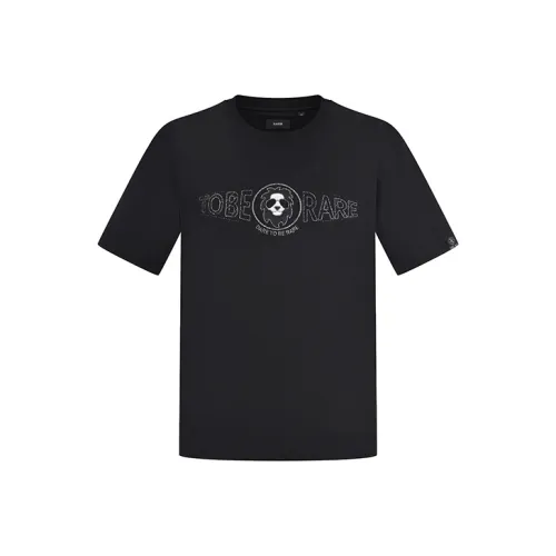 RARE Короткий рукав T-рубашки Мужской Черный