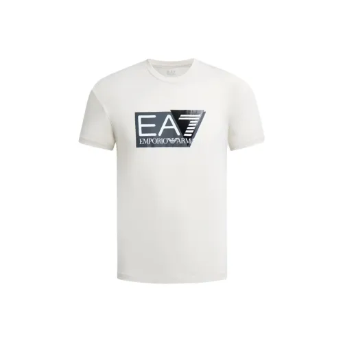 EMPORIO ARMANI EA7 SS24 T Рубашка Мужская Абрикос