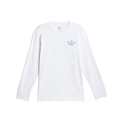 Adidas Originals Henry Jones Graphic Long Sleeve Tee T-Shirt Мужская Белая