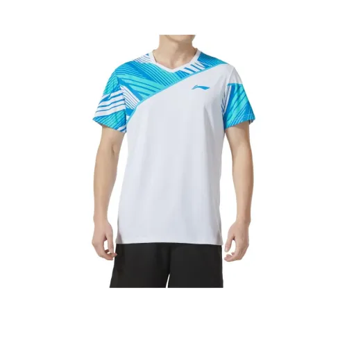 LINING Badminton series T-Shirt Унисекс Стандартный Белый