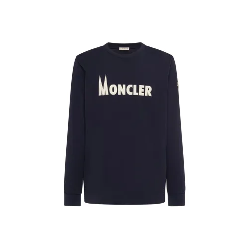 MONCLER Мужские T-рубашки морского синего цвета