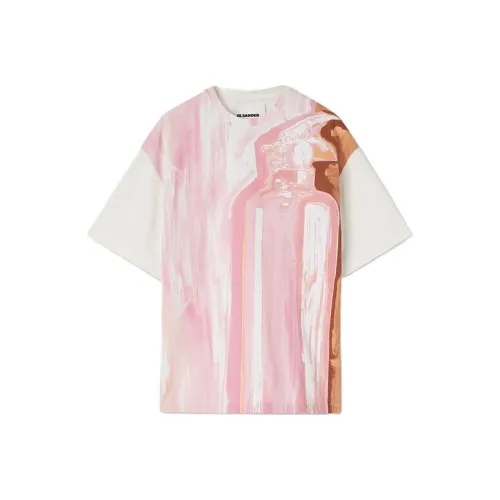 JIL SANDER Розовые Мужские T-рубашки