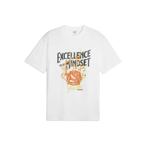 PUMA Hoops Excellence Мужская баскетбольная футболка T-Shirt Мужская Белая