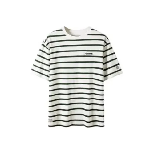 OUTDOOR PRODUCTS Кустарниковый зеленый Полосы Мужская T-рубашка