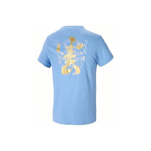 Adidas Blue Men's T-Shirts Adidas Синий Мужские Футболки