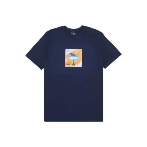 Stussy Синий Мужской T-Рубашки