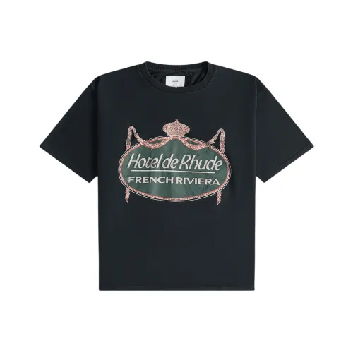 RHUDE Черные Мужские T-Рубашки