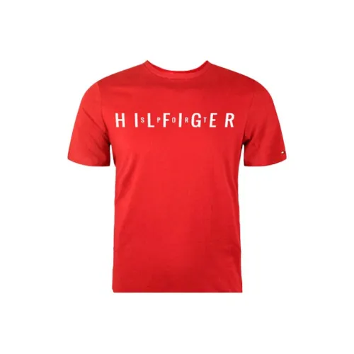 Tommy Hilfiger Red Men's T-Shirts Томми Хилфигер Красные Мужские Футболки