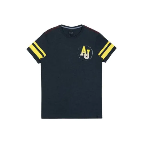 ARMANI JEANS Морской Синий Мужская T-Рубашка