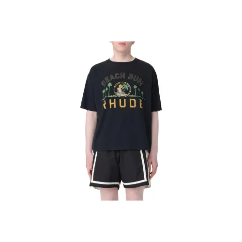 RHUDE Мужские черные T-рубашки