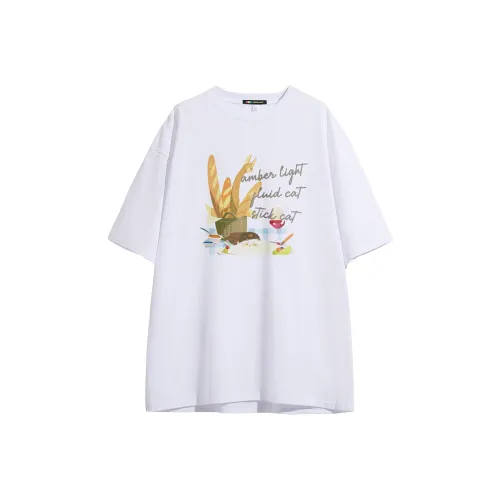 AMBER LIGHT AMBER LIGHT X ONE Пляж Кошка & one Кошка Co Branded SERIES Унисекс T Рубашки