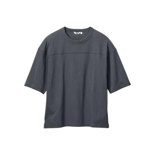 UNIQLO SS24 T Рубашка Унисекс Темно-Серый