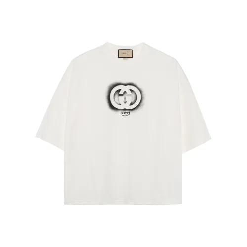 GUCCI Экрю Мужская T-рубашка