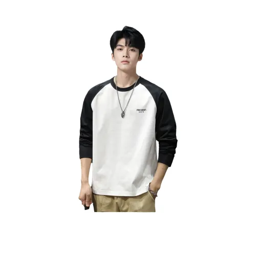 Tonlion T-Shirt Мужская Естественный Белый