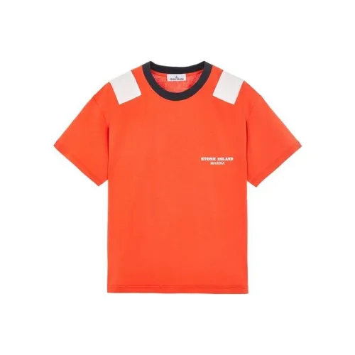 STONE ISLAND LOBSTER Креветочно-красный Унисекс T Рубашки
