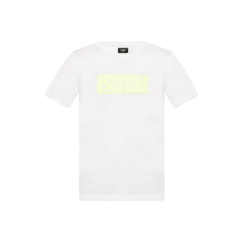 Fendi Белая Мужская T-рубашка