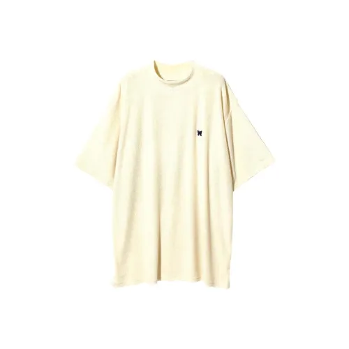 Needles Collaboration Бежевые Мужские T-Рубашки