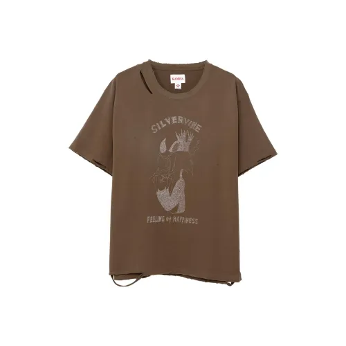 Maison Mihara Yasuhiro Хаки Мужские T-рубашки