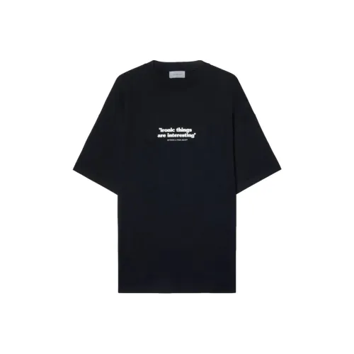 Off Белый T-Рубашка Стандартная Мужская Черная