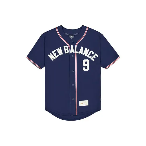 New Balance совместная SS24 T Рубашка Мужская Морской Синий