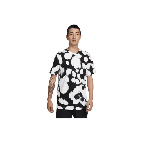 Nike Черный Белый Мужская T-рубашка