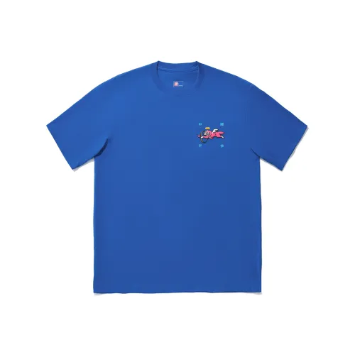 Лайнер x ICECREAM T-Shirt Унисекс Цветной Синий