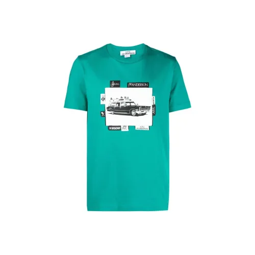 A.P.C x JW Anderson Jo T Рубашка Мужская Нефритово-зеленая