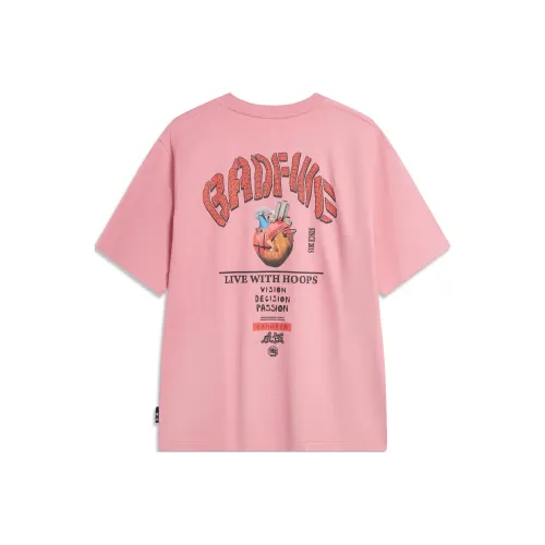 Подкладка Badfive T-Shirt Мужская Абрикосовая Розовая