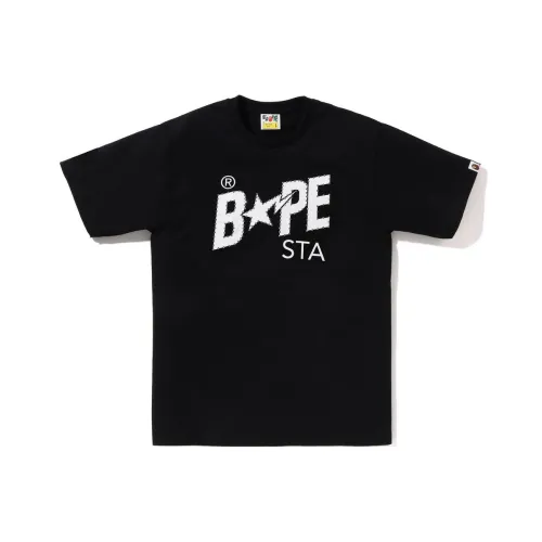 A BATHING APE Мужские черные футболки