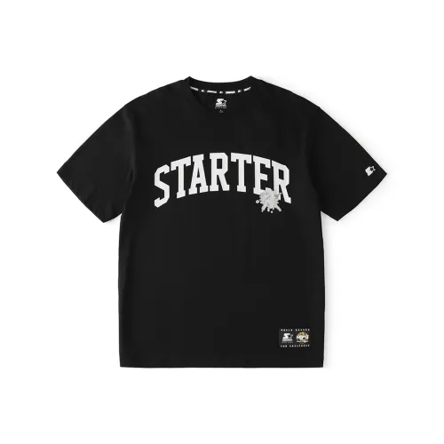 STARTER x staple Черная унисекс футболка