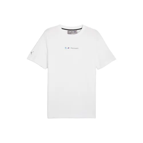PUMA BMW M Motorsport Мужской Жаккард Tee T Рубашка Мужская Белая