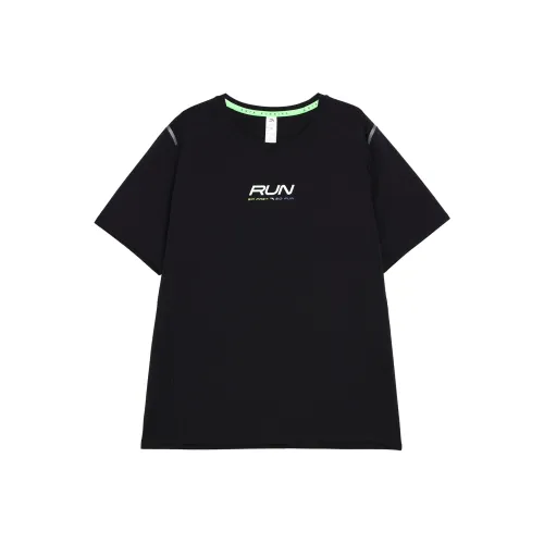 ANTA Running Collection Бег Т-Рубашка Мужская Основная Черная