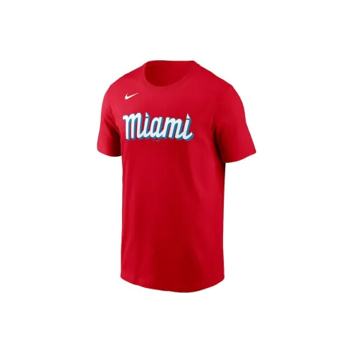 Nike Miami Marlins Red Men's T-Shirts