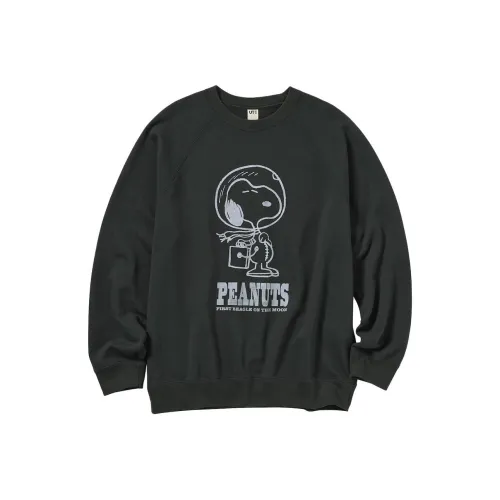 UNIQLO X PEANUTS Co Branded SERIES Черный Унисекс T Рубашки