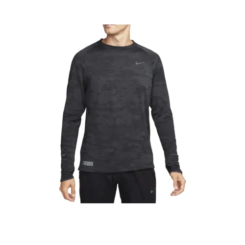 Nike Therma Fit ADV Мужская черная футболка с длинным рукавом