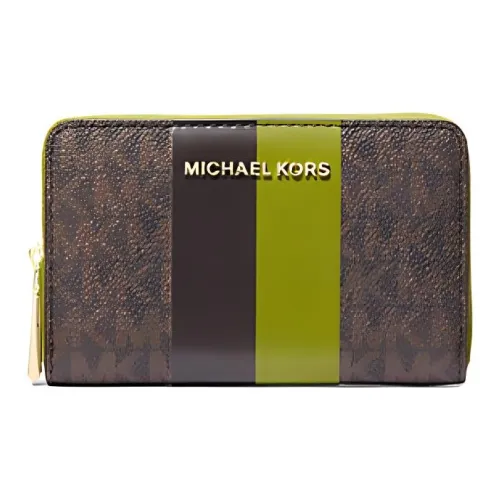 MICHAEL KORS Холст Кошелек Маленький Женский Коричневый