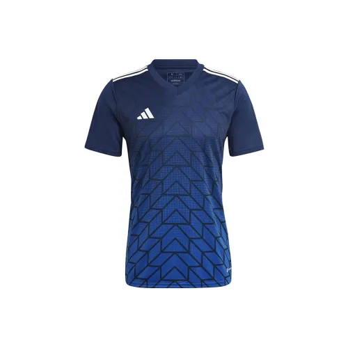 Adidas Blue Men's T-Shirts Adidas Синий Мужской Т-Ширт