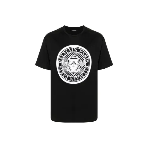BALMAIN Мужские черные T-рубашки