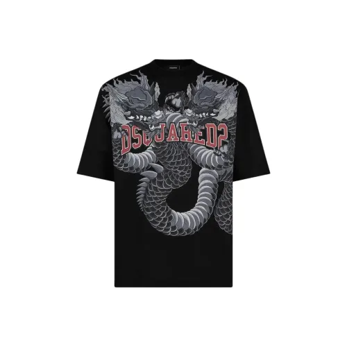 DSQUARED 2 Loose Fit T-Shirt T-Shirt Men's Black