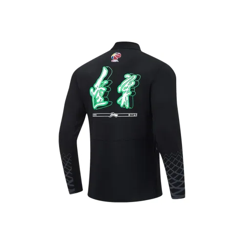 LINING CBA Collection Professional Basketball Collection Т-рубашка Мужская Черная