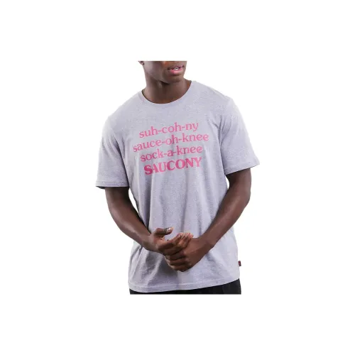 Saucony Gray Мужская T-Shirt
