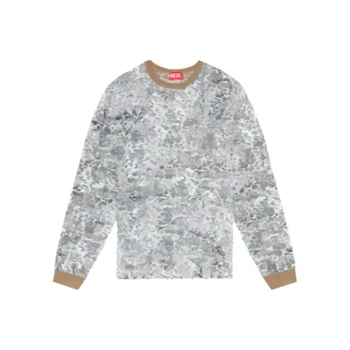 DIESEL SS24 T Рубашка Мужская Зеленая Серая