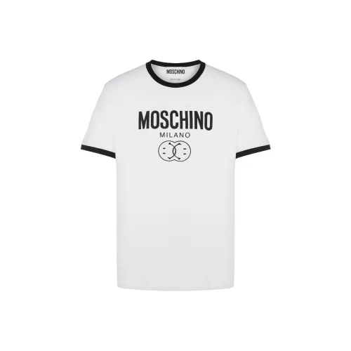 MOSCHINO Белая Мужская T-Рубашка