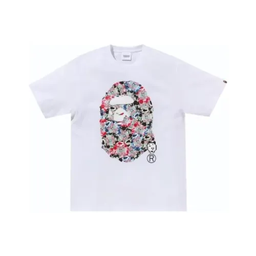 A BATHING APE Белая Мужская Футболка